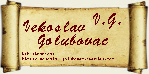 Vekoslav Golubovac vizit kartica